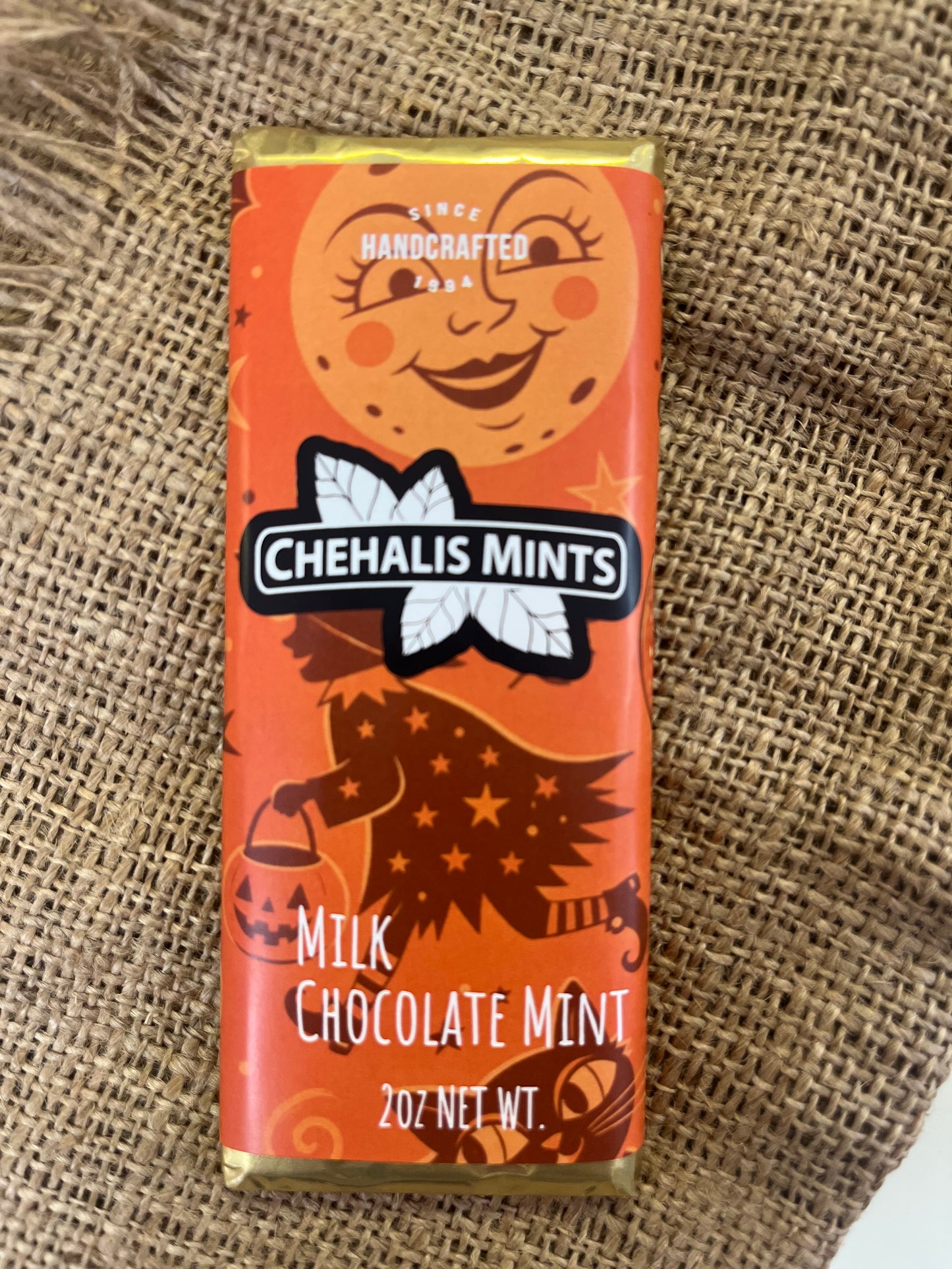 Halloween Milk Chocolate Mint Candy Bar